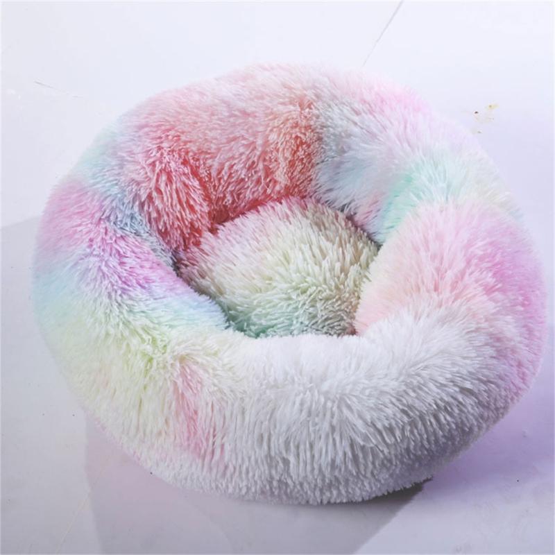 Cat Bed for Indoor Cat Winter Soft Round Sofa Bed Handmade for Small Kitten