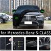 For Mercedes-Benz S-CLASS Outdoor Protection Full Car Covers Snow Cover Sunshade Waterproof Dustproof Exterior Car Accessories