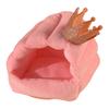 Hamster Nest Cozy Half-Pack Small Crown Design Rebound Non-deformation Warm Hamster Squirrel Parrot House for Small Pets