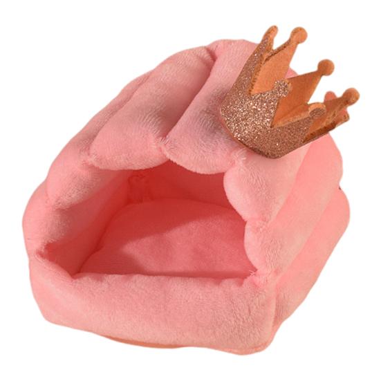 

Гнездо для хомяка Уютное полуупакованное маленькое с короной, отскакивающее, недеформирующееся, теплое, для хомяка, белка S