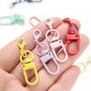Colorful Lobster Clasp Hooks Keychain With Lobster Matel Clasps For DIY Jewelry Making Dog Buckle Neckalce Accessories 5-10pcs