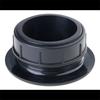 Umbrella Hole Insert Set for Patio Tables, Threaded 2 Inch Table Opening Cover with 1.63 Inch Umbrella Shaft Clearance and ABS Cap