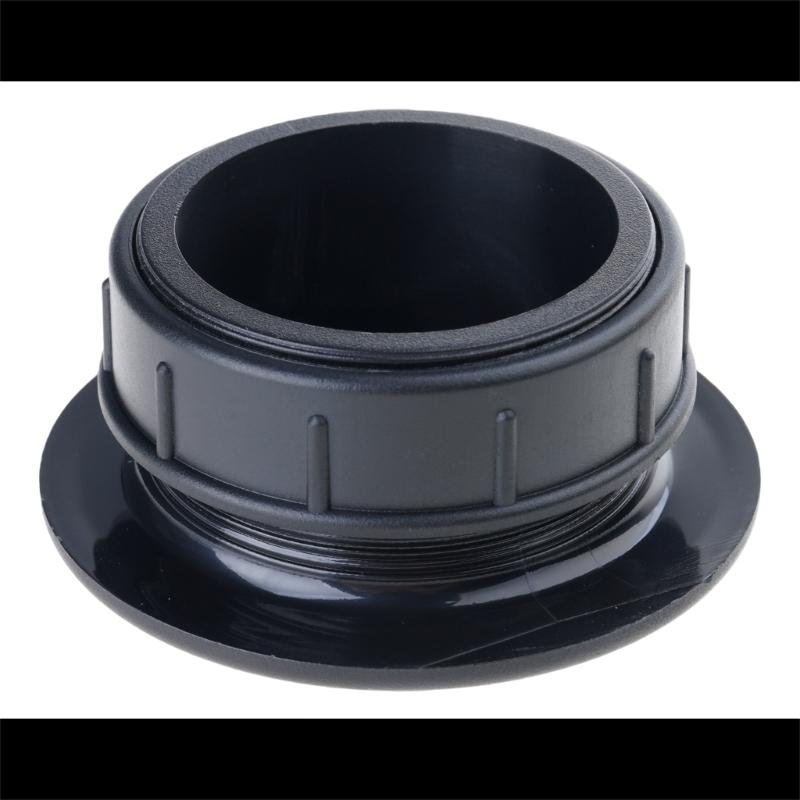 Umbrella Hole Insert Set for Patio Tables, Threaded 2 Inch Table Opening Cover with 1.63 Inch Umbrella Shaft Clearance and ABS Cap