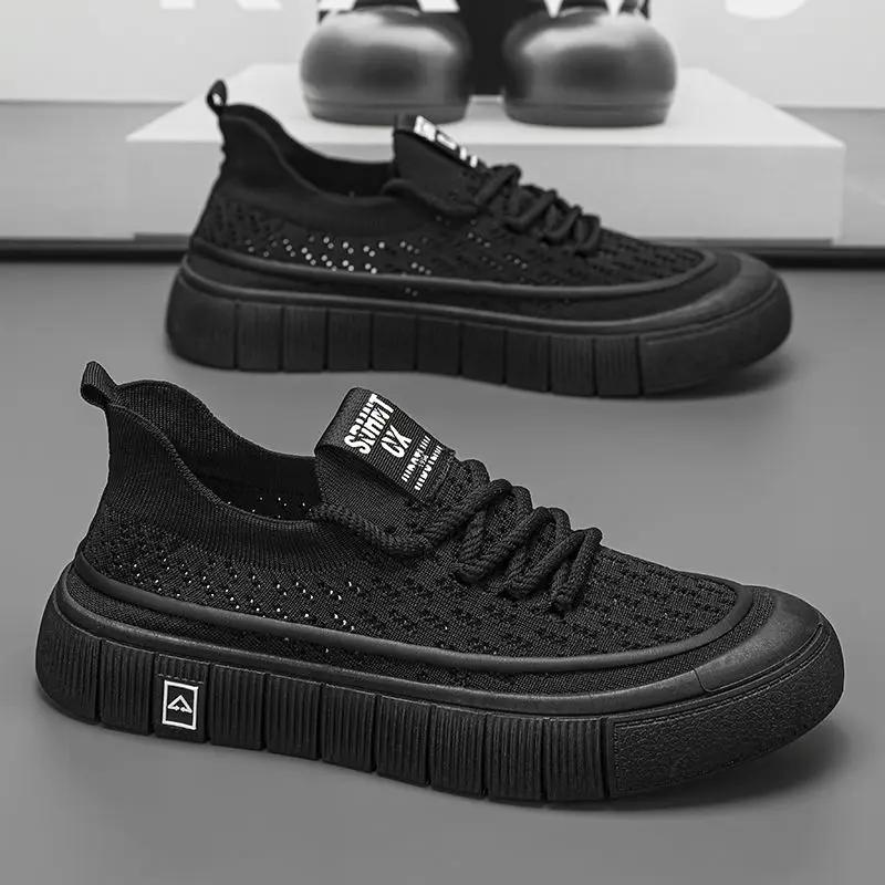 Fashion Summer Sneakers Man Breathable Mesh Vulcanize Shoes for Men Tennis Classic Original Social Deals Walking Common Designer Luxury