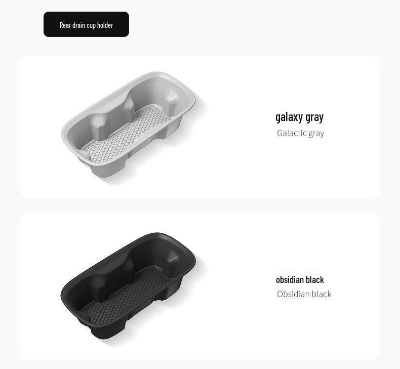 Xiaomi SU7 Silicone Non-slip Shock-absorbing Rear Cup Holder Base for 24 Cars