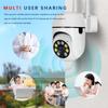 5Ghz&2.4Ghz WiFi Surveillance True 300W 3MP Security Camera 8 LEDS 4X Digital Zoom Automatic Human Tracking Wireless IP Cam Full Color EU CCTV Camera