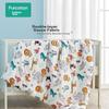 PurCotton Children's Air Conditioning Quilt with Gauze Cover, 100% Cotton Filling, Suitable for Kindergarten And Toddlers, All Seasons, 1.2x1.5m