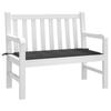 vidaXL Gartenbank-Auflage Schwarz 120x50x3 cm Oxford-Gewebe