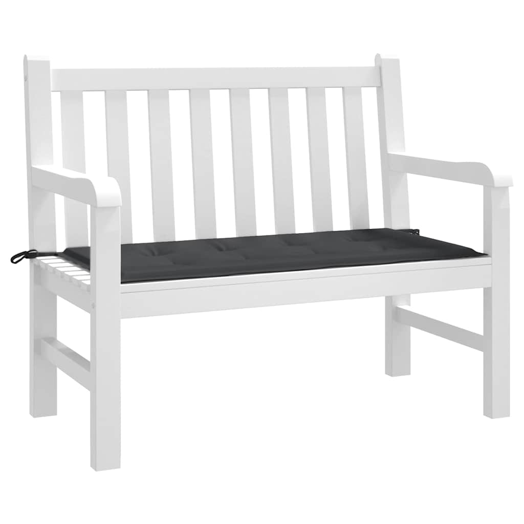 vidaXL Gartenbank-Auflage Schwarz 120x50x3 cm Oxford-Gewebe
