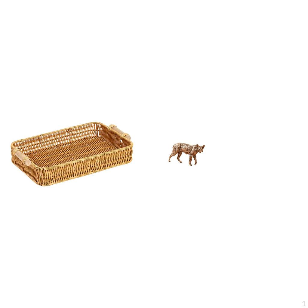 Brass Fruit Basket Figurine Decorative Snack Bowl Antique Animal Ornament Creative Collectable Bread