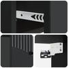 Wall Mounted Nightstand Black 34.5 X 33 X 20 Cm