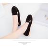 Women's Flat Single Shoes Four Seasons Large Size Bean Shoes Frosted Breathable Shallow Flat Heel Versatile Non-slip Women's Shoes Trend