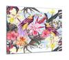 GLASS PROTECTIVE PLATE FOR STOVE 60x52 FLOWERS