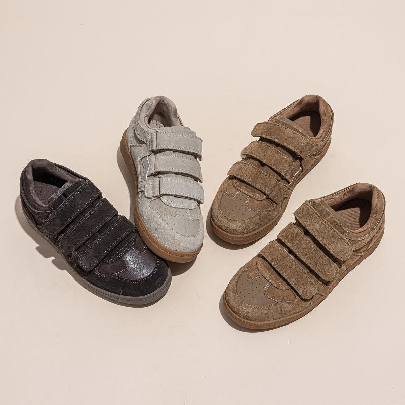 Dexun shoes women's spring new thick-soled heightening versatile breathable spring and autumn single shoes Internet celebrity casual sports shoes