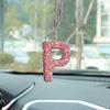 Rhinestone Bow Polymer Clay Car Rearview Mirror Hanging Ornament