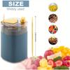 Automatic Pop-Up Toothpick Dispenser Portable Travel Container Sleek Desktop Decor for Kitchen Dining Table Refillable Gadget