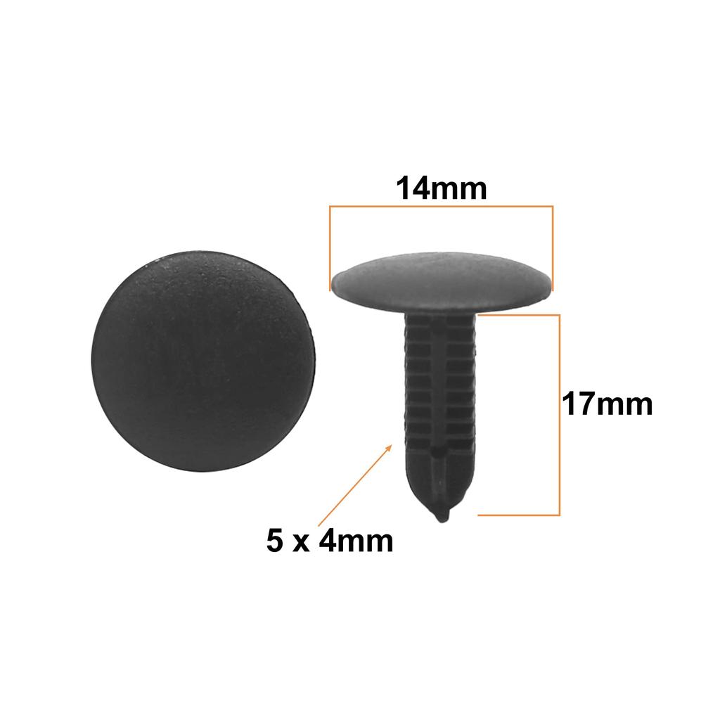 uxcell Rivets 0.2 X 0.2 Inch (5 X 4 Mm) Hole Diameter Plastic Car