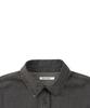 EXCONTAINER Damaged Washed Denim Half Shirt (Fade Black)