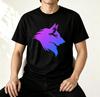 Groovy Protogen Brust Linienzeichnung Anime Grafik Unisex T-Shirt Streetwear Y2K Furry Cosplay Ästhetik Cyber Kawaii Gamer Kleidung T-Shirt