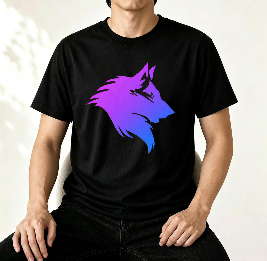 Groovy Protogen Brust Linienzeichnung Anime Grafik Unisex T-Shirt Streetwear Y2K Furry Cosplay Ästhetik Cyber Kawaii Gamer Kleidung T-Shirt