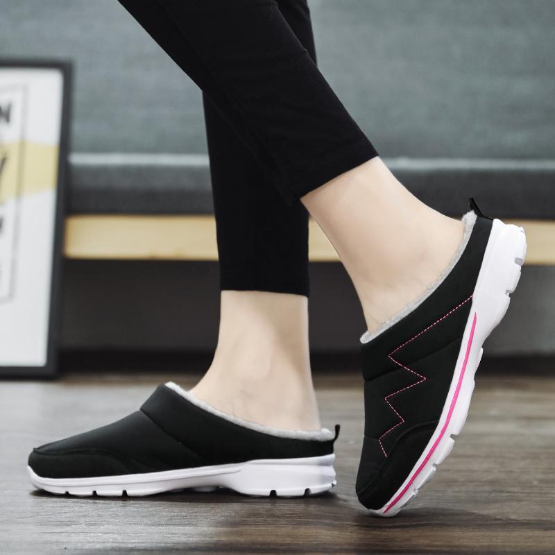 Herren Hausschuhe Winter Warm Plüsch Zuhause Indoor Paar Hausschuhe Wasserdicht Weich Komfort Winter Schuhe Herrenschuhe Große Größe 36-46