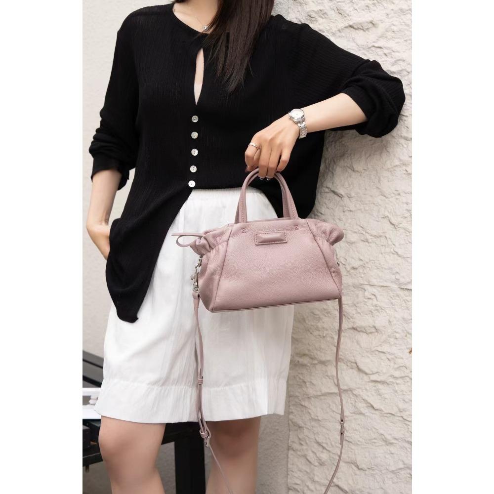 

Сумка из коровьей кожи через плечо Новая для покупок Мобильный телефон Популярная Мода Однотонная Мягкая Женская На одно плечо Практичная Портативная