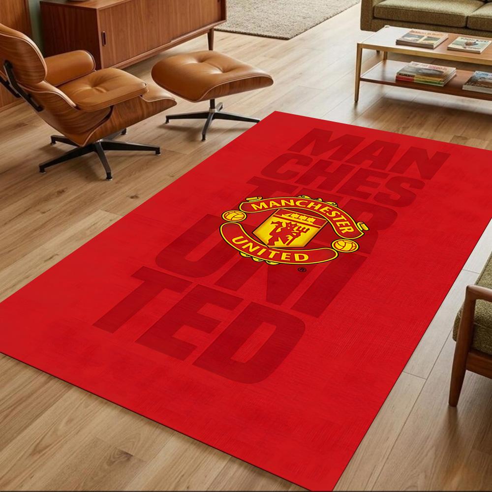 Red Devils United Pride 2D Printed Floor Mat Soft Plush Non-slip Bottom Corridor & Entryway Fashionable Home Decor Valentine's Day Gift