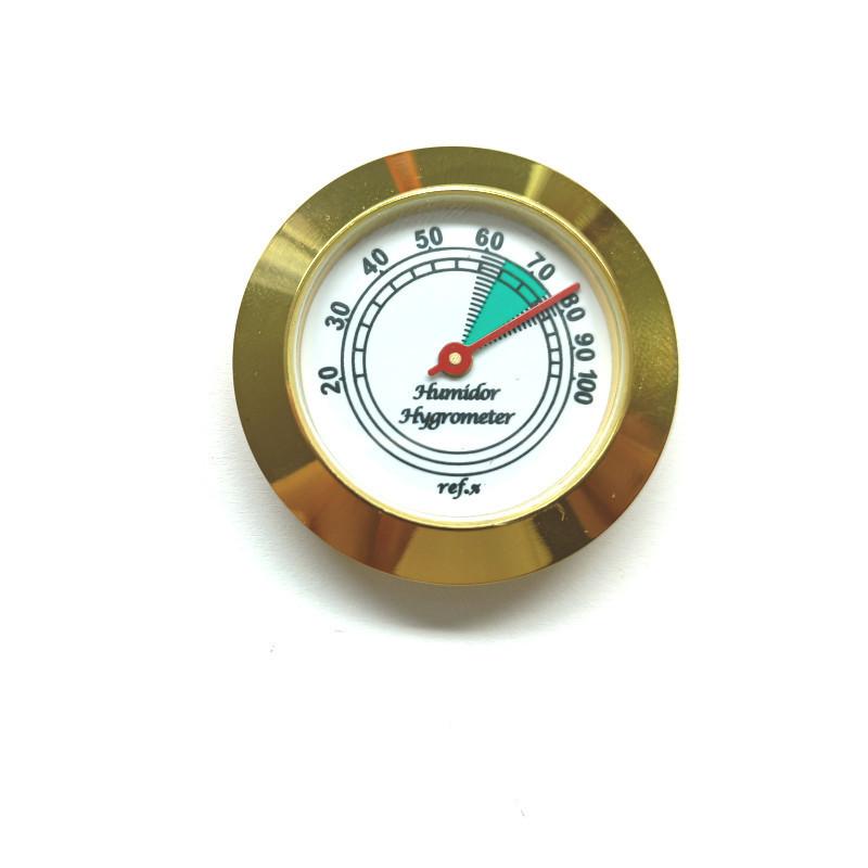 Brass Analog Hygrometer Humidity Gauge For Humidors 43mm High Accuracy Mechanical Humidity Tester Box Violin