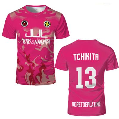 3D-Druck Sommer Maillot JUL Jersey Tchikita Jugend Atmungsaktiv Schnelltrocknend Training Fußballtrikot T-Shirt Herren Sport Kurzarm