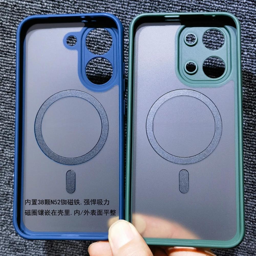 For Magsafe Magnetic Protective Case For POCO X8 Pro Max Simple Matte TPU Acrylic Anti Fall Phone Cover For POCO X8Pro Max Shell