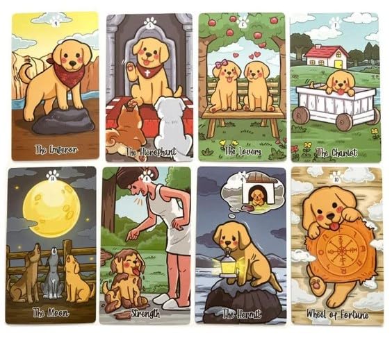 Kancharo Tarot Card Set Tarot 78pcs Labradorable Includes Japanese Tarot Card Instructions Pouch 78-Card [Labradorable (Dog Tarot) Tarot] &
