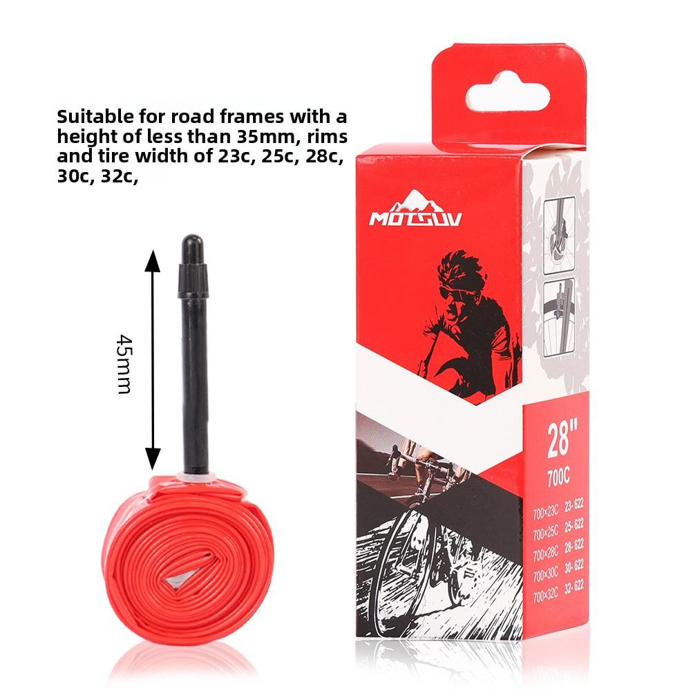 TPU Road Bike Inner Tubes Presta Valve 700x23-32C Durable Bicycle Tire Tube French Valve Suitable for Mountain Bikes Folding Bikes and Road Bicycles