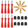 24/12/1Pcs Tire Valve Core Removal Tools Tyre Valve Core Wrench Spanner Tire Repair Core Screwdriver for Car Bicycle Motorcycle