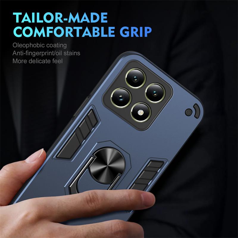 Stoßfeste Hard Armor Hülle Für Xiaomi 15T 14T 15 Ultra 13T Pro 13 Lite 12 12T 11T Auto Magnetischer Halter Ringständer Silikon Hülle