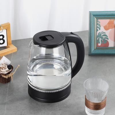 Hot Sale High-Quality Modern Automatic Glass Electric Kettle 360 Rotating Base 1500 Watts Power Supply Suitable for Family And H