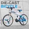 1:10 Mini Alloy Model Bike Series Diecast Metal Finger Folding Bicycle Racing Simulation Adult Collection Toys For Children