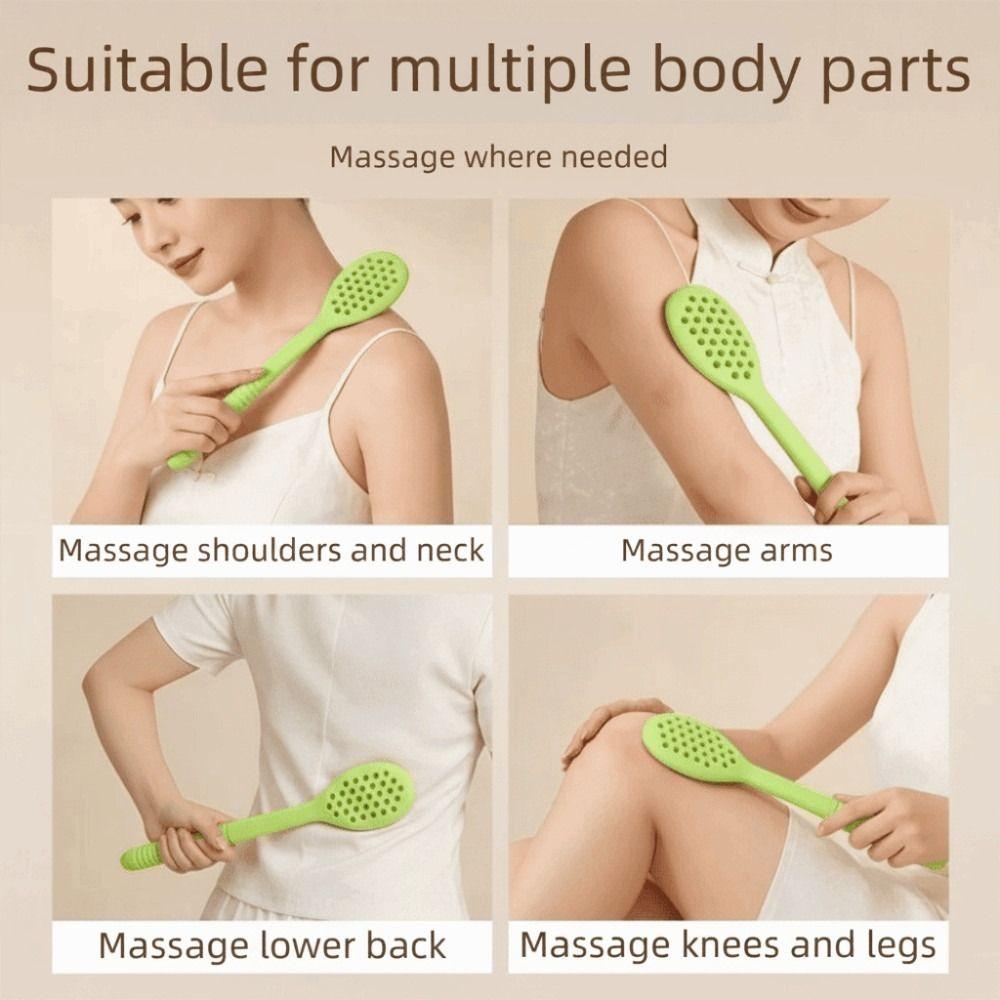Silicone Meridian Tapping Board Multi Hole Design Meridian Massager Body Patting Tool Home