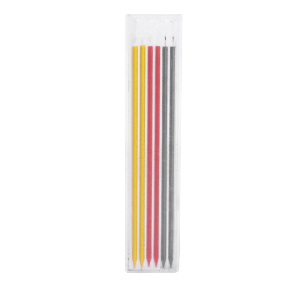 4-1Pack Solid Carpenter Pencil with Refill 40mm Long Nosed Deep Hole Mechanical Pencil Marker for Woodworking Construction