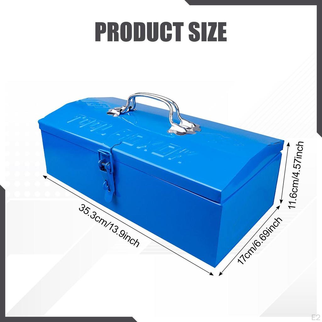 Metal Tool Box Storage Waterproof Household Sturdy Practical Container Organizer Carrying