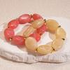 Acrylic Irregular Bracelet Candy Colored Oval Bracelet with Exaggerated Personality Niche Fashion Temperament and Handmade Accessories