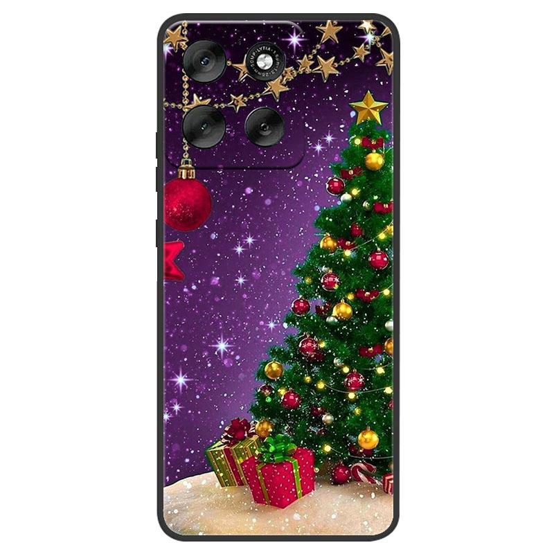 Christmas Painted Phone Case For Motorola Moto Edge 60 50 Pro Ultra Neo G56 G66j G66y G06 G86 Power G15 Soft Silicone TPU Cover