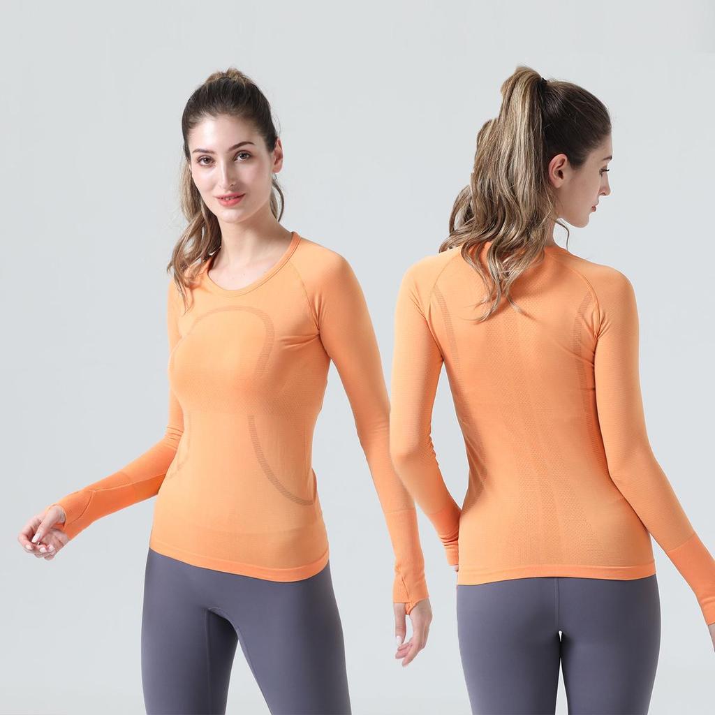 Damen 2.0 Langarm Yoga-Top - Atmungsaktives Fitness-Laufshirt