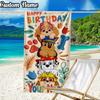 Custom Name Paw-Patrol Beach Towel - Soft, Ultra-Absorbent Microfiber, Lightweight, Perfect for Beach, Parties, Travel, Camping