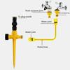 Lawn Sprinkler Adjustable 360 Degree Rotating Leak Free Convenient Easy To Install Water-Saving Plastic Garden Yard