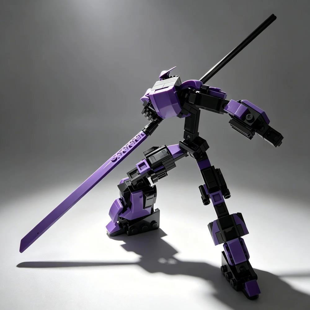 MOC Warrior Reaper Mecha Brick Model - Articulated Robot Assembly Toy, Perfect Gift for Kids and Brick Enthusiasts
