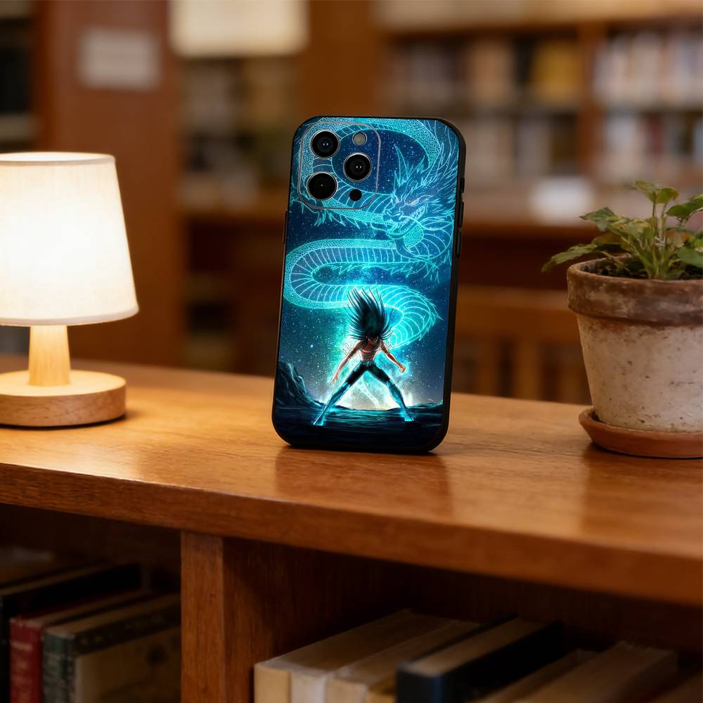 Saint Seiya Handyhülle Für iPhone 17, 16, 15, 14, 13, 12, 11 Plus, Pro Max, Andere Weiche Schwarze Hülle
