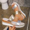 Fashion Summer Woman Sandals Shoes Fashion Wedge Walking Shoes Soft Women's Sandals Plus Size Comfortable Footwear Female Women Heels