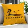 Indie Beach House Cushion Cover Cushion Cover Set 4Pcs 50X50 45X45 40X40 Pillowcase Decorative Sofa Home Decor