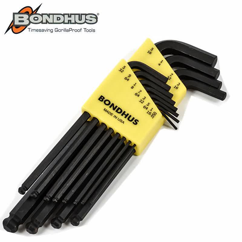HANDUNYOU 12-Piece Imperial Extra-Long Ball-End Hex Key Set