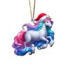 New Acrylic Flat Animal World Christmas Festival Party Pendant for Christmas Tree Decoration Pendant